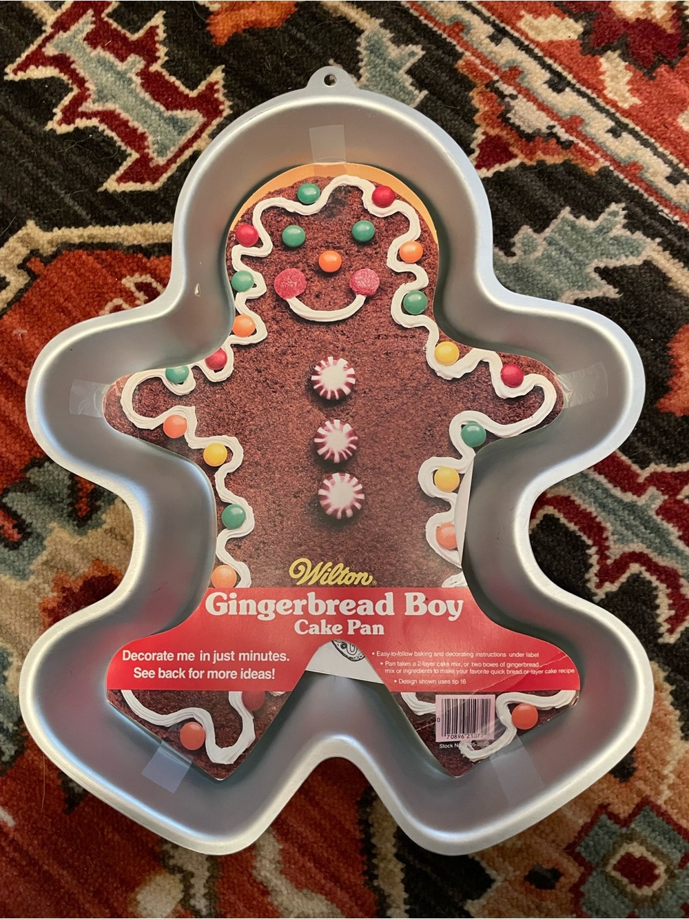 Vintage 1985 Wilton Gingerbread Boy Snowman Clown Cake Pan 2105-2072